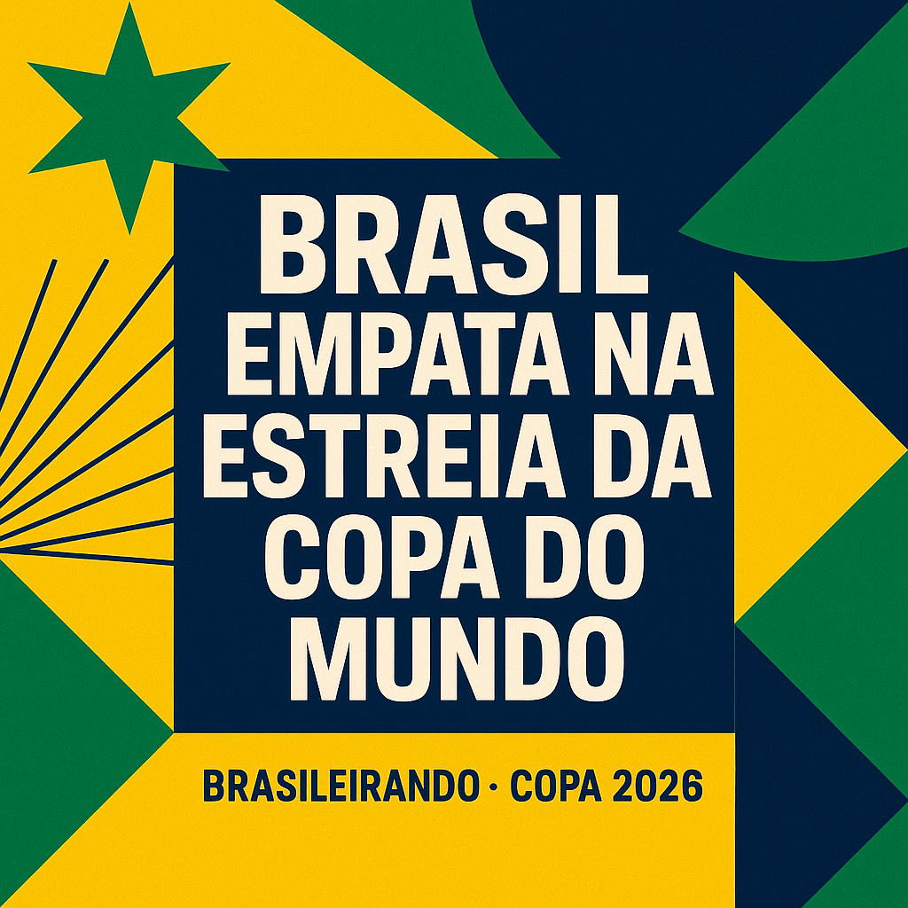 BRASIL EMPATA NA ESTREIA DA COPA DO MUNDO